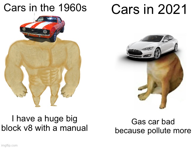 V8 Engine roaring like a lion meme